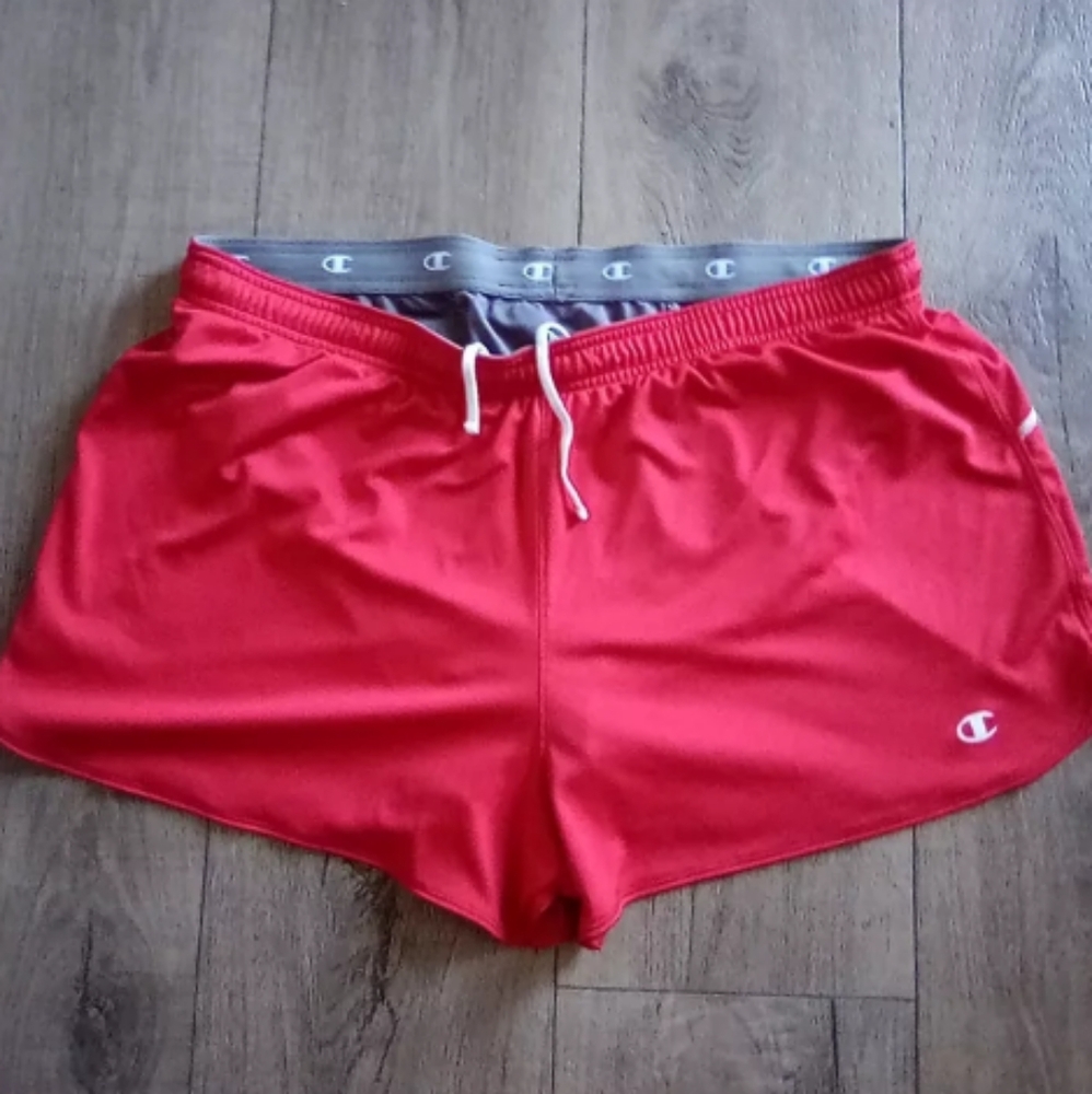Champion red athletic shorts 2XL